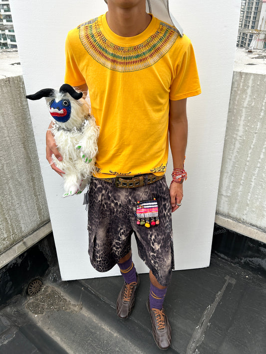 Leopard Suede Shorts