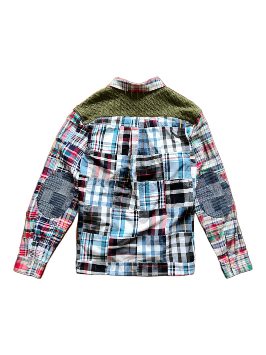 Paneled Plaid L/S Shirt