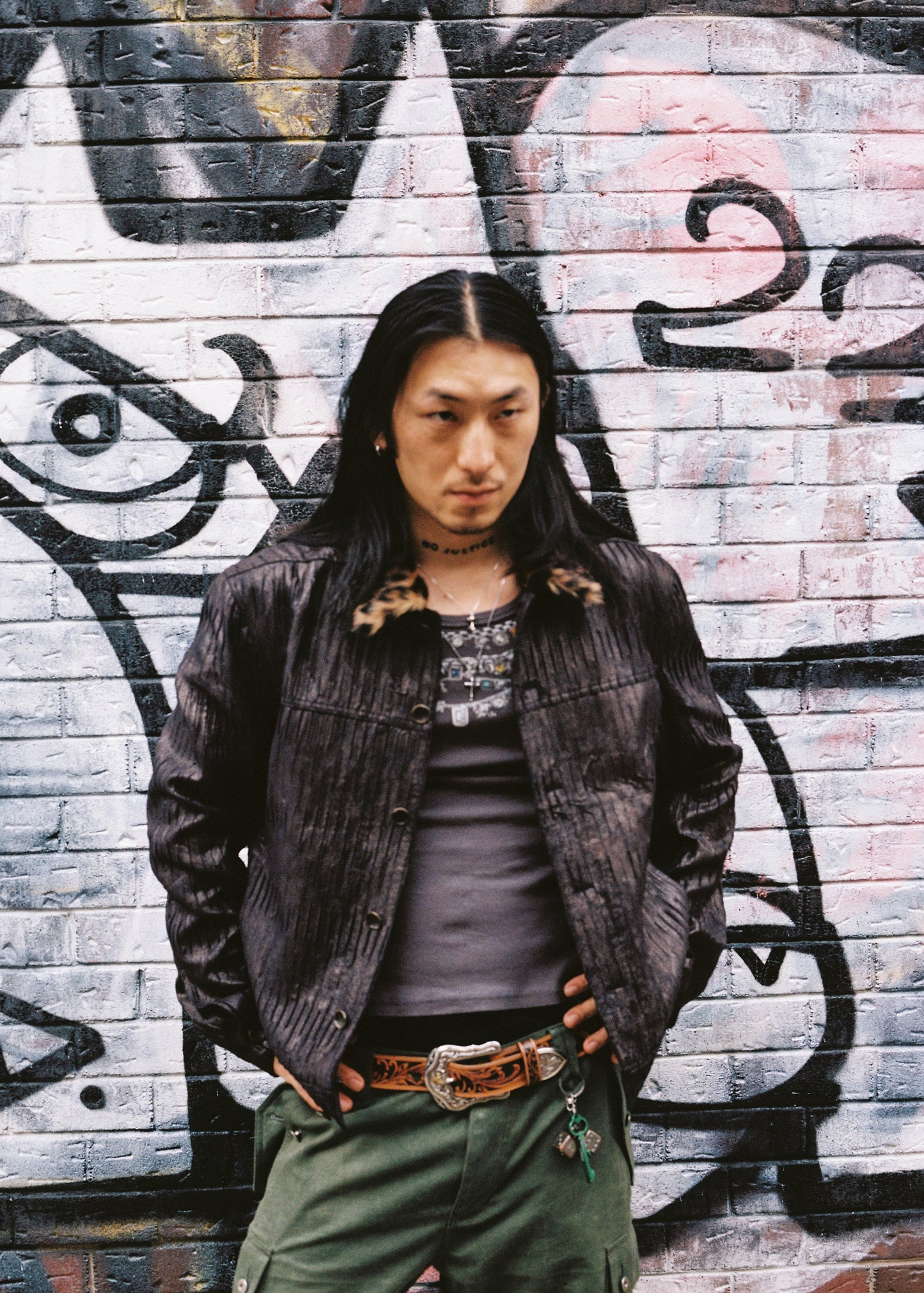 Pleated Suede Jacket
