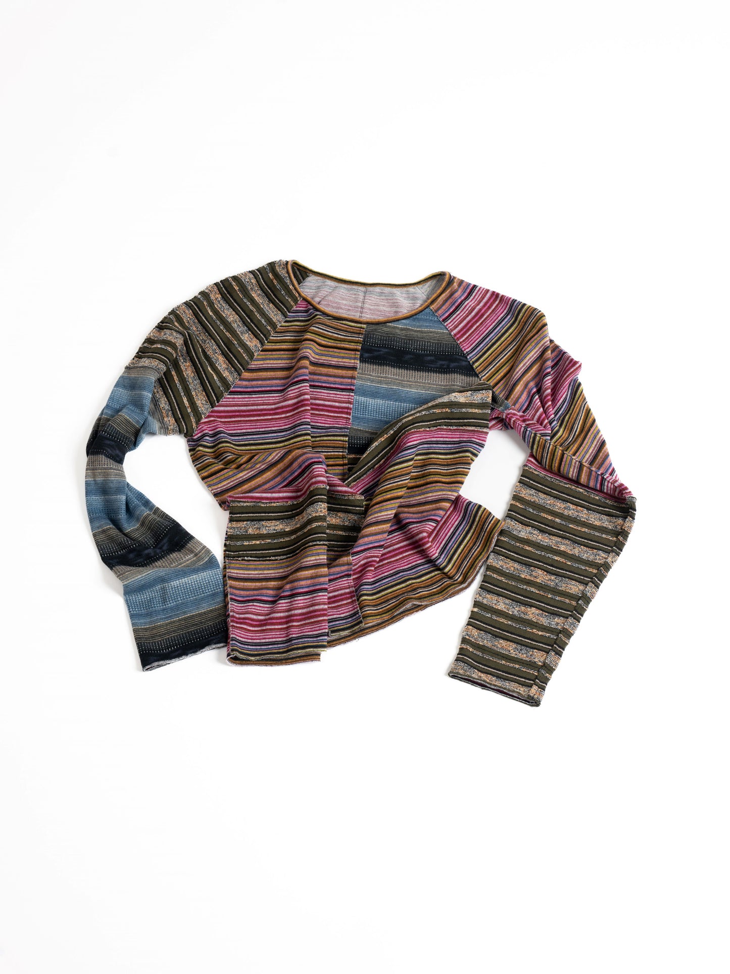 Irregular Striped Long Sleeve Tee