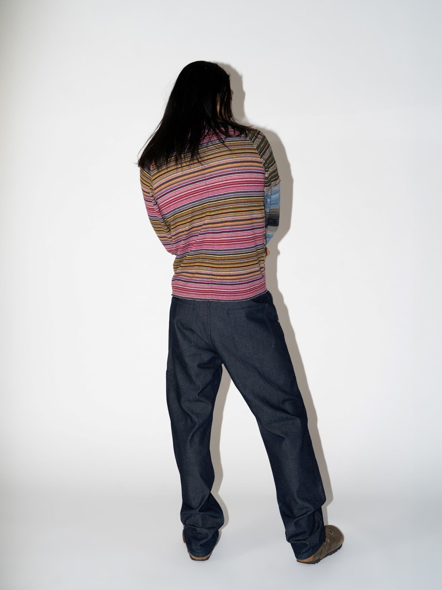 Irregular Striped Long Sleeve Tee