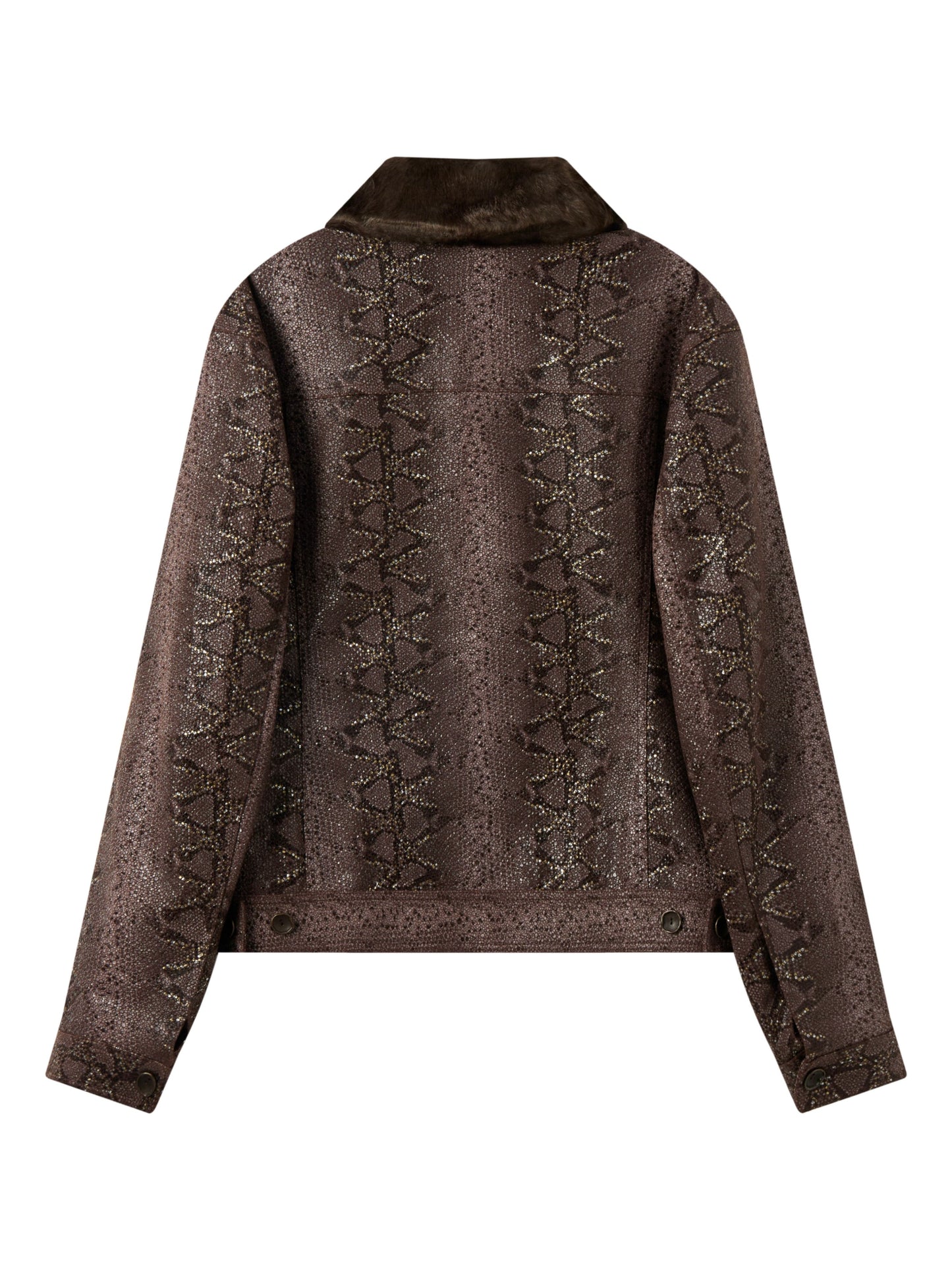 Fur Collar Leather Work Jacket