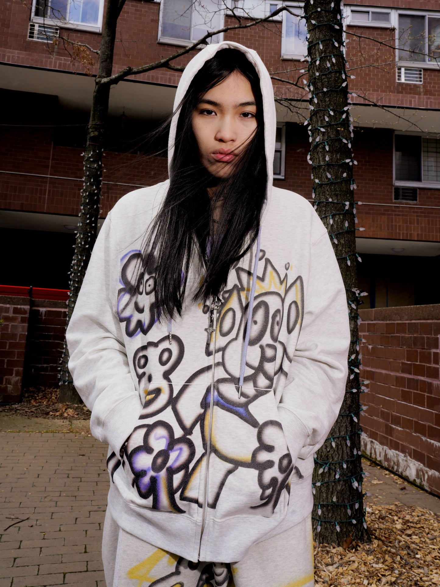 Flower Thief Zip-up Hoodie