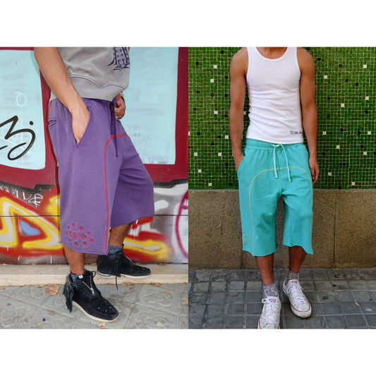 Star Long-Length Sweat Shorts