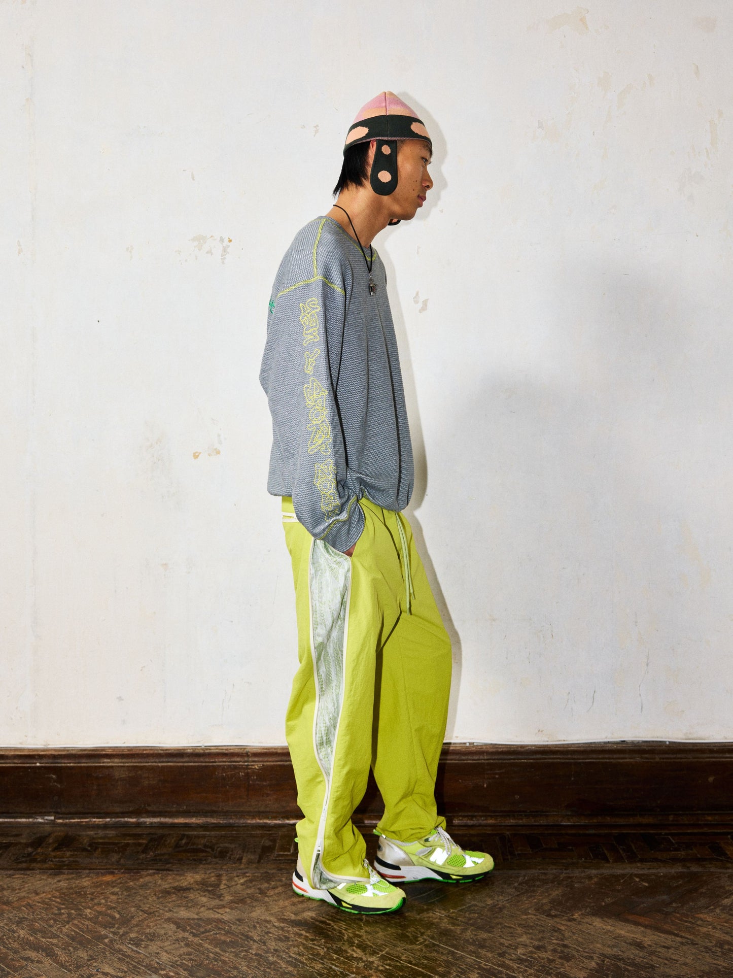 Neon Mesh Trackpants