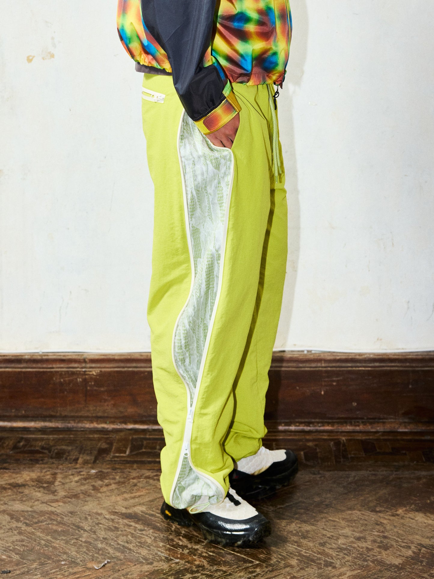 Neon Mesh Trackpants