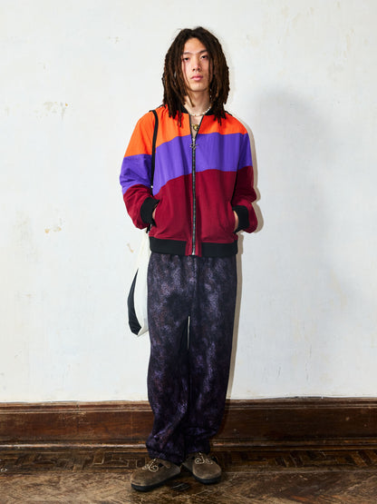 Diagonal Patchwork Jacket