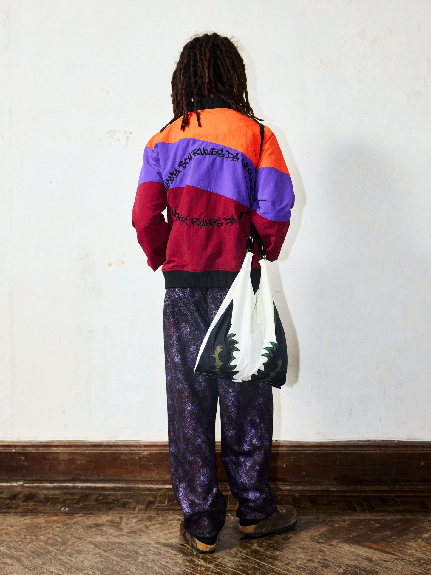 Diagonal Patchwork Jacket