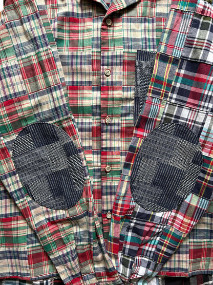 Paneled Plaid L/S Shirt