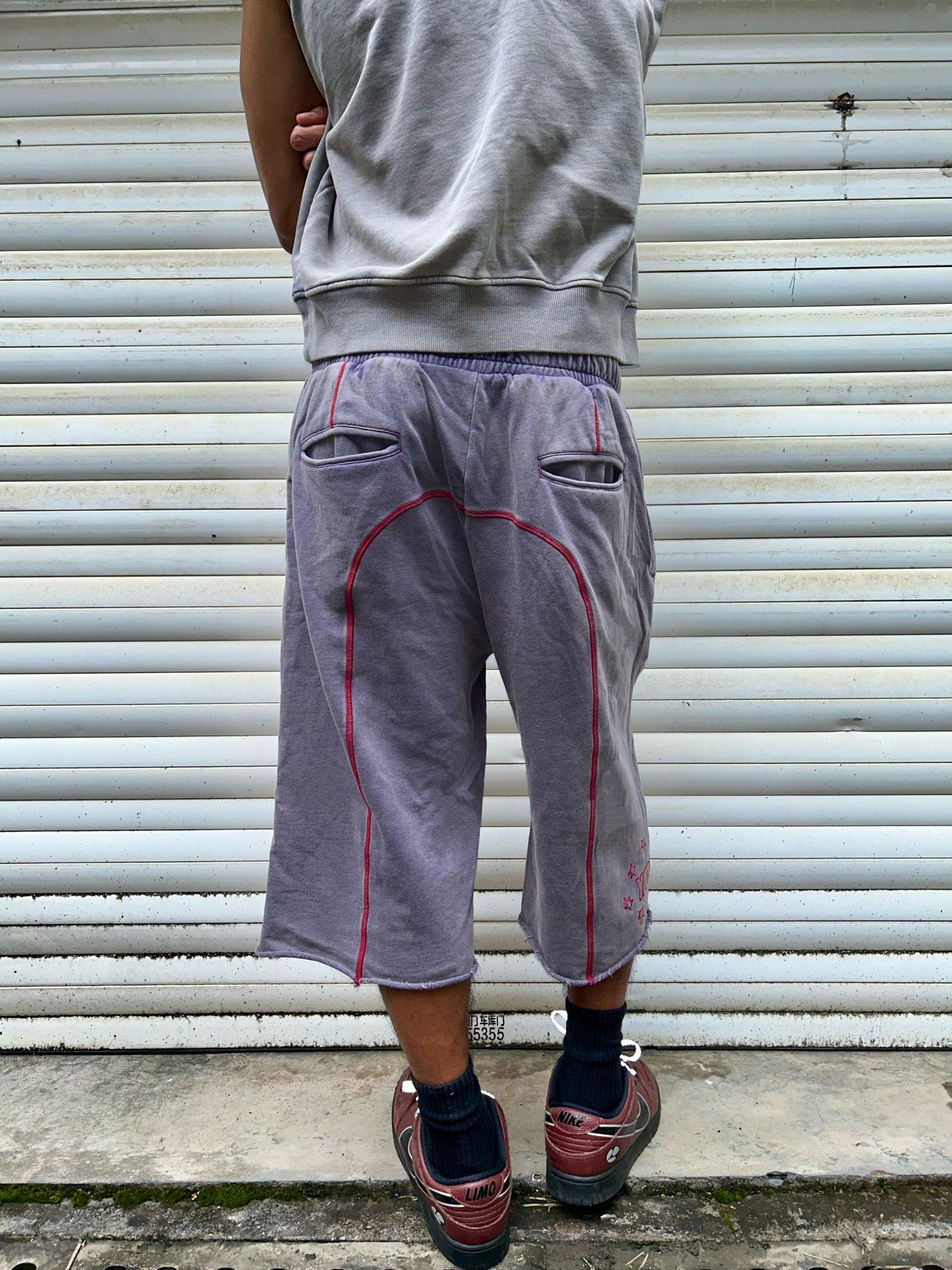 Star Long-Length Sweat Shorts