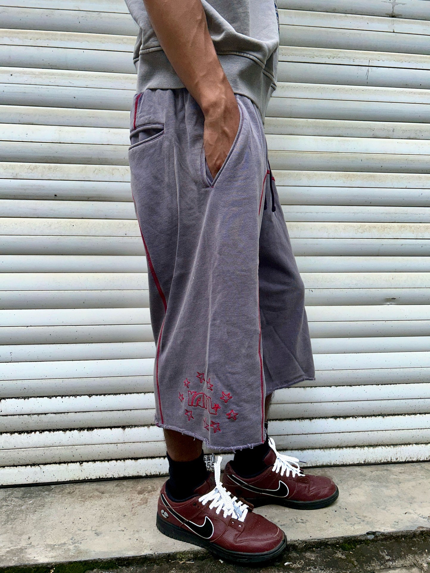 Star Long-Length Sweat Shorts