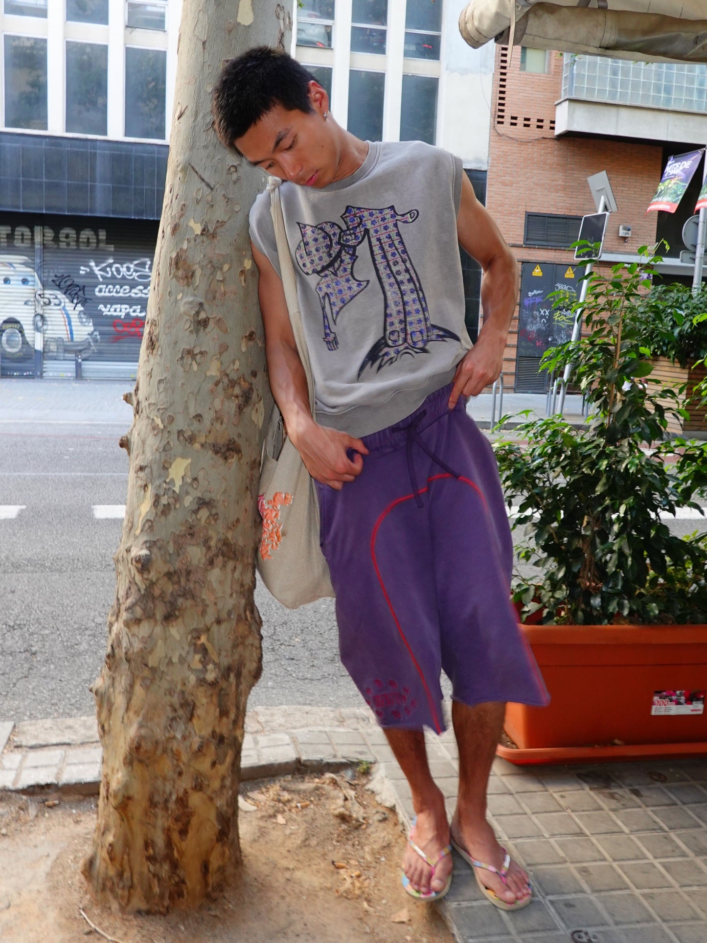 Star Long-Length Sweat Shorts