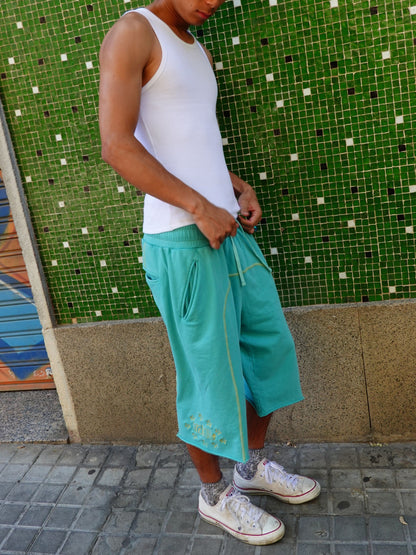 Star Long-Length Sweat Shorts