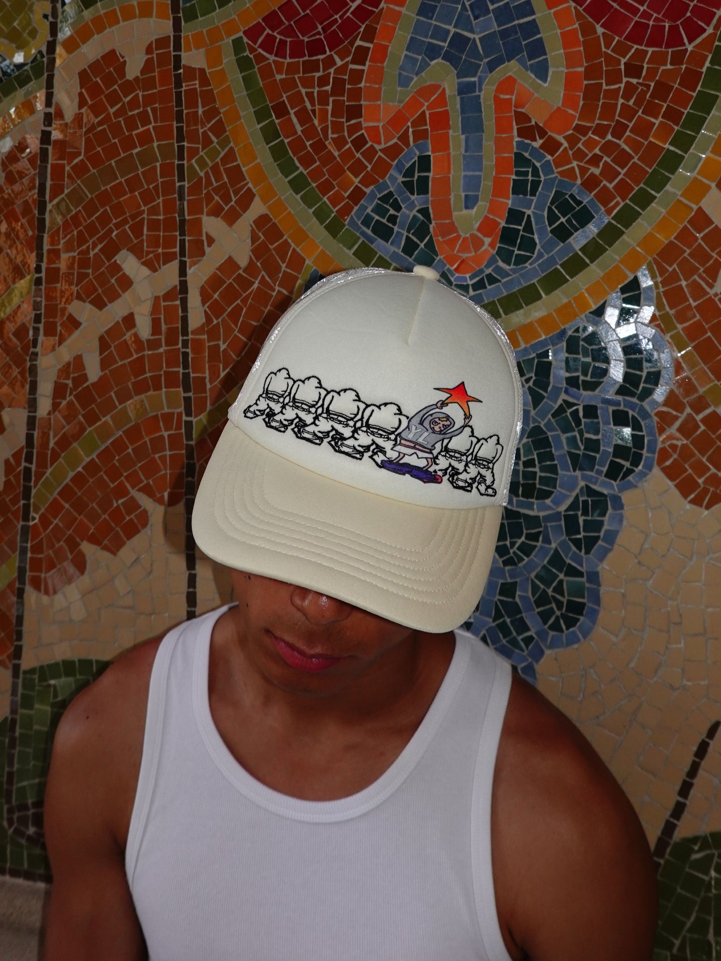 Seven-Man Reflective Trucker Cap