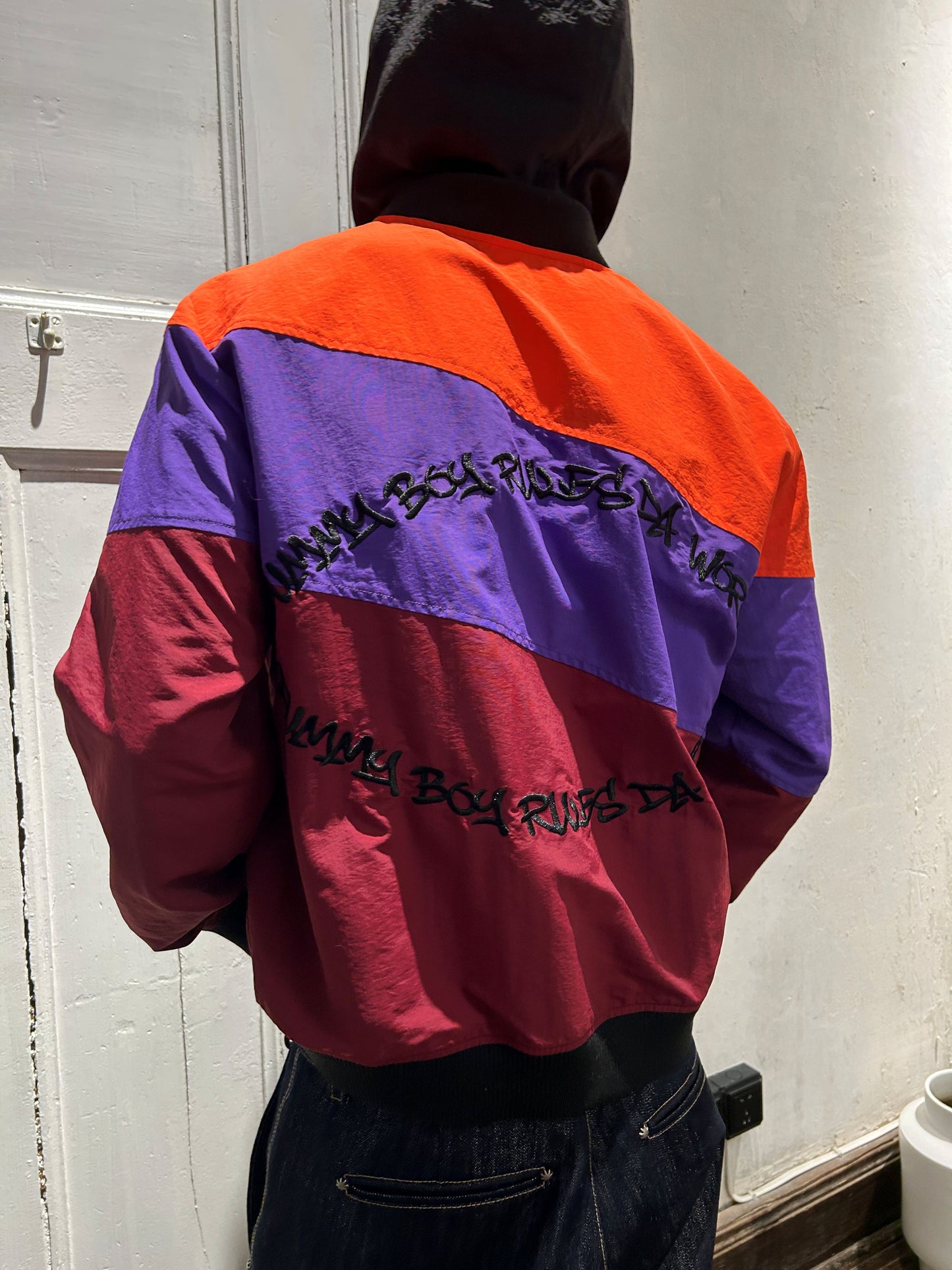 Diagonal Patchwork Jacket