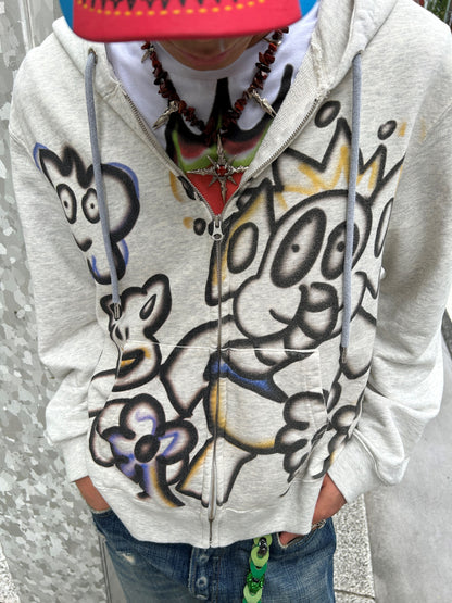 Yan L. Flower Thief Zip-up Hoodie