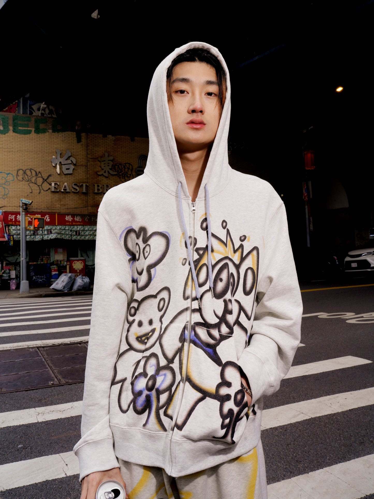 Yan L. Flower Thief Zip-up Hoodie